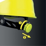 Diamond V safety helmet, yellow 3